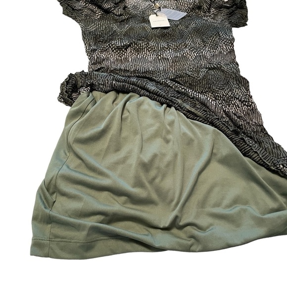 Hedge Green Fine Net Aztec Print Dress by Sandwich NWT - Size Medium - Picture 14 of 16